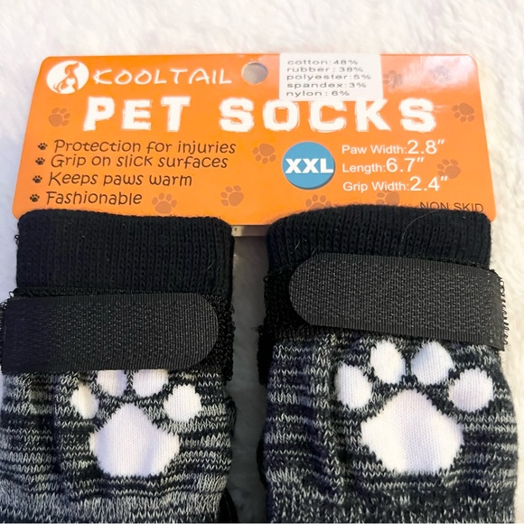 NWT Dog Socks Shoes Anti Slip Grip Paw Protection Size XXL - Picture 2 of 11